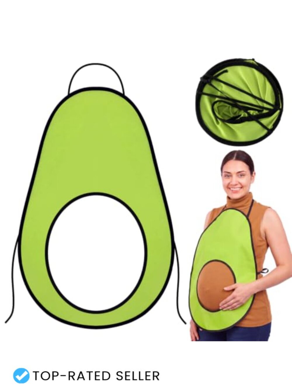 Maternity Avocado Halloween Costume Pregnant Adult Fruit Cosplay One Size